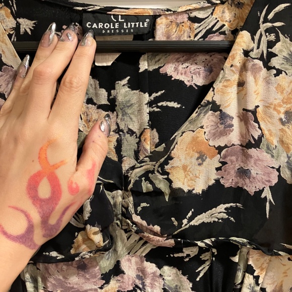 Carole Little Vintage Floral Dress - Picture 2 of 3